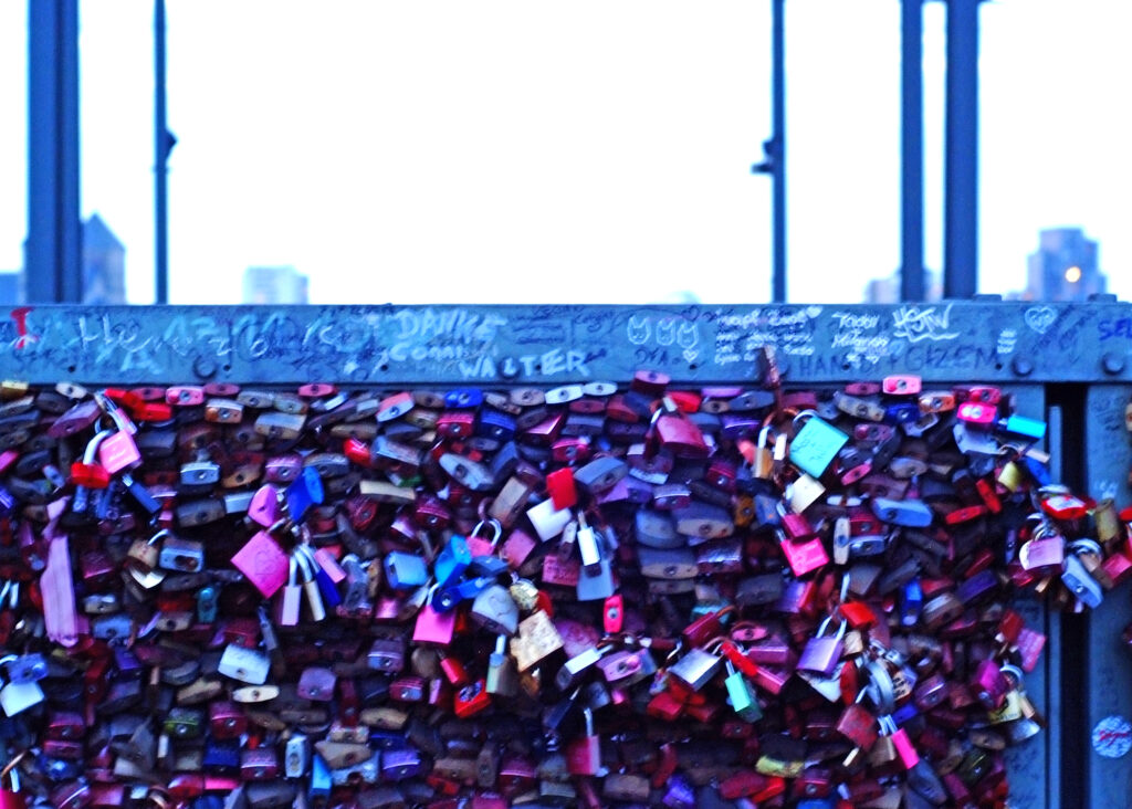 Liebesschlösser, Hohenzollerbrücke Köln